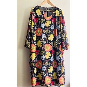 Eloquii floral print tie waist dress